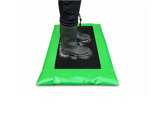 CowSupply Desinfectiemat 60x90x4 cm – incl. groene opvanghoes